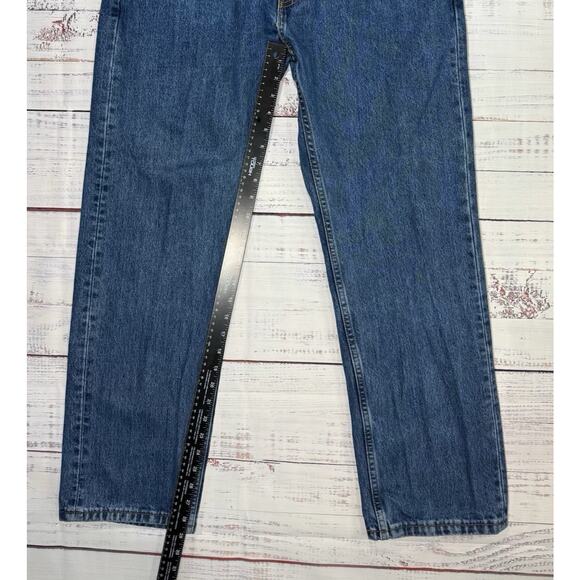 Levi's 505 Jeans Men's Size 36 X 30 Regular Fit Flex Medium Stone Wash Denim - Picture 7 of 7